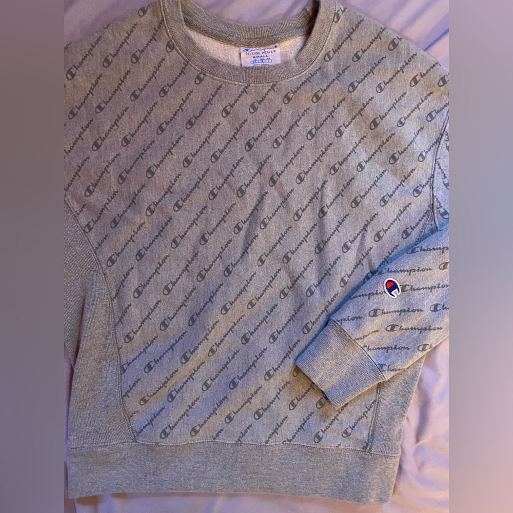 Champion Gray Crew Neck Sweater